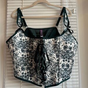 Adore Me Green Corset SZ 3X NWT